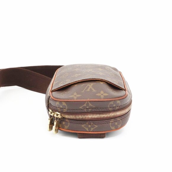 Authentic Louis Vuitton Monogram Gange Pochette Crossbody Bag Bum Shoulder Bag - Picture 10 of 16